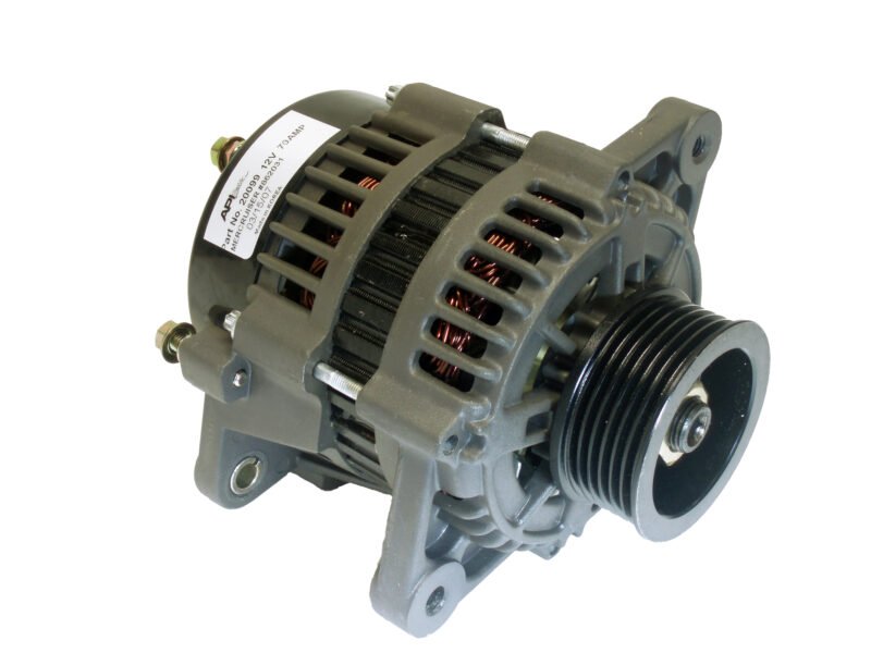 Mercruiser 4.3L - 8.2L 1998-up, 12V 85-Amp Saddle Mount with a 65mm 6-Groove Serpentine Pulley Replc
