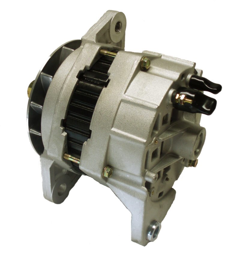 Detroit, CAT, Cummins & Others 24V 70-Amp Saddle Mount 7/8" Shaft Delco 21-SI Style Alternator 2-Wir